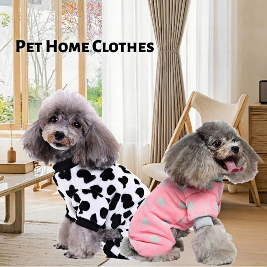 Soft Polyester Pet Pajamas - All-Season Comfort for Dogs & Cats CWFZ3